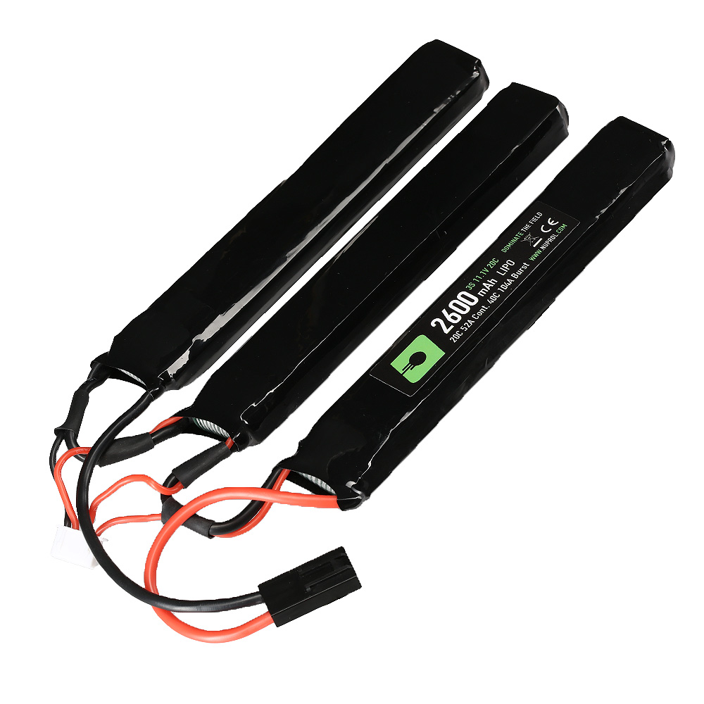 Nuprol Power Series LiPo Akku 11,1V 2600mAh 20C / 40C Small Tri-Panel Type m. Mini-Tam Anschluss Bild 1