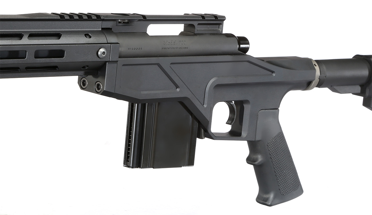 King Arms TWS M700 LOCK CNC Gas Bolt Action Snipergewehr 6mm BB schwarz Bild 6