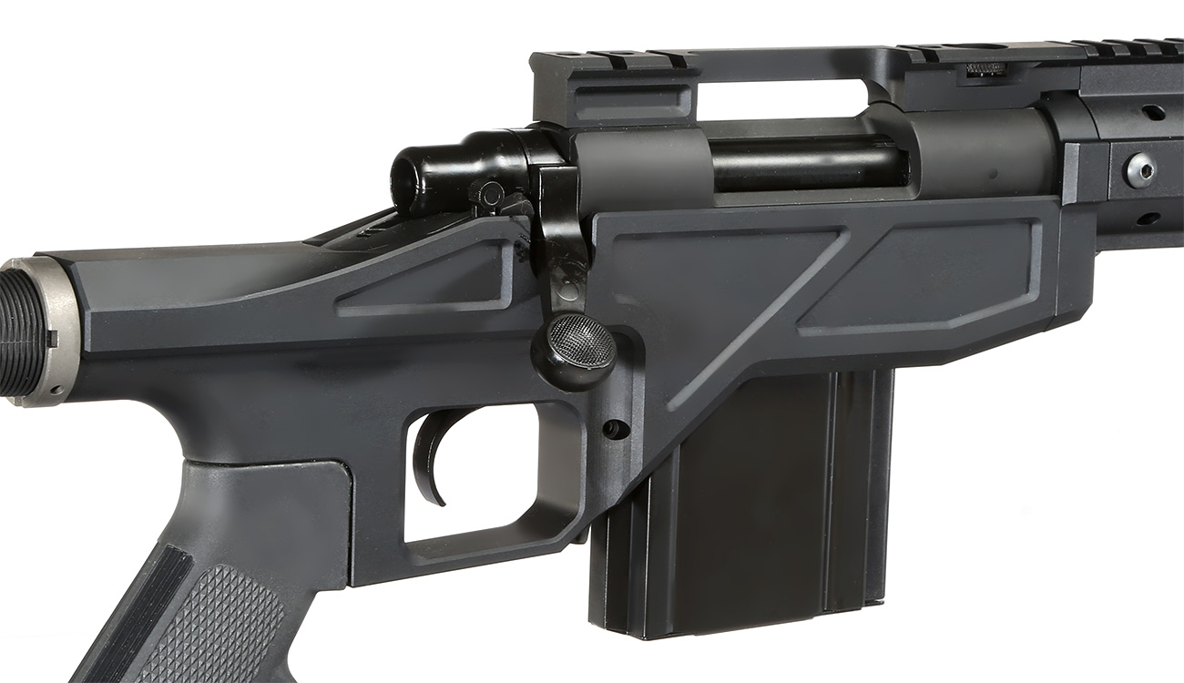 King Arms TWS M700 LOCK CNC Gas Bolt Action Snipergewehr 6mm BB schwarz Bild 7