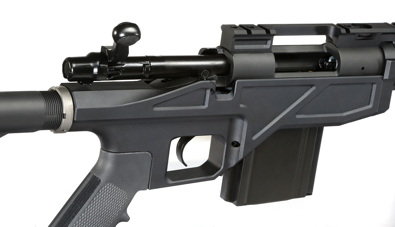 King Arms TWS M700 LOCK CNC Gas Bolt Action Snipergewehr 6mm BB schwarz Bild 8