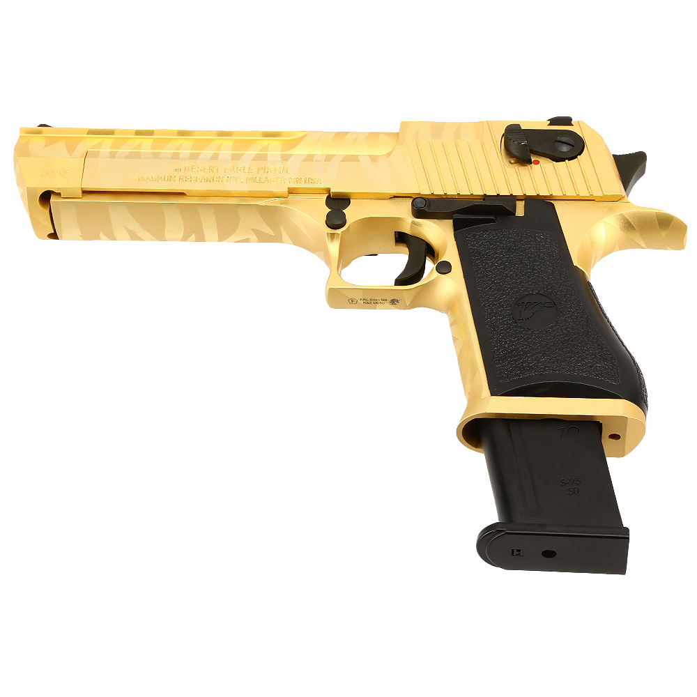 Wei-ETech Desert Eagle .50AE Vollmetall GBB 6mm BB Gold Tiger Stripe Edition Bild 5