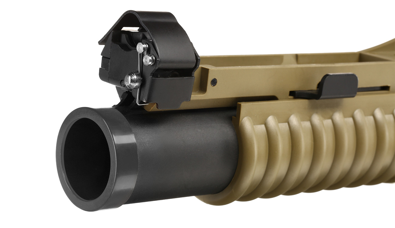 Cybergun Colt M203 40mm Granatwerfer Polymer-Version (3in1) Dark Earth - Short Version Bild 5