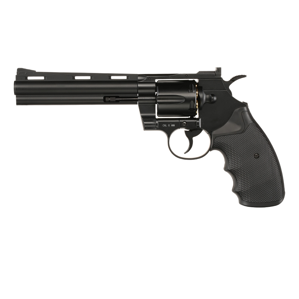 KWC .357 Python 6 Zoll Revolver Vollmetall CO2 6mm BB schwarz Bild 1