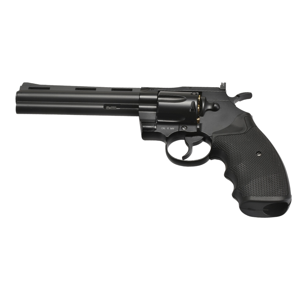 KWC .357 Python 6 Zoll Revolver Vollmetall CO2 6mm BB schwarz Bild 4