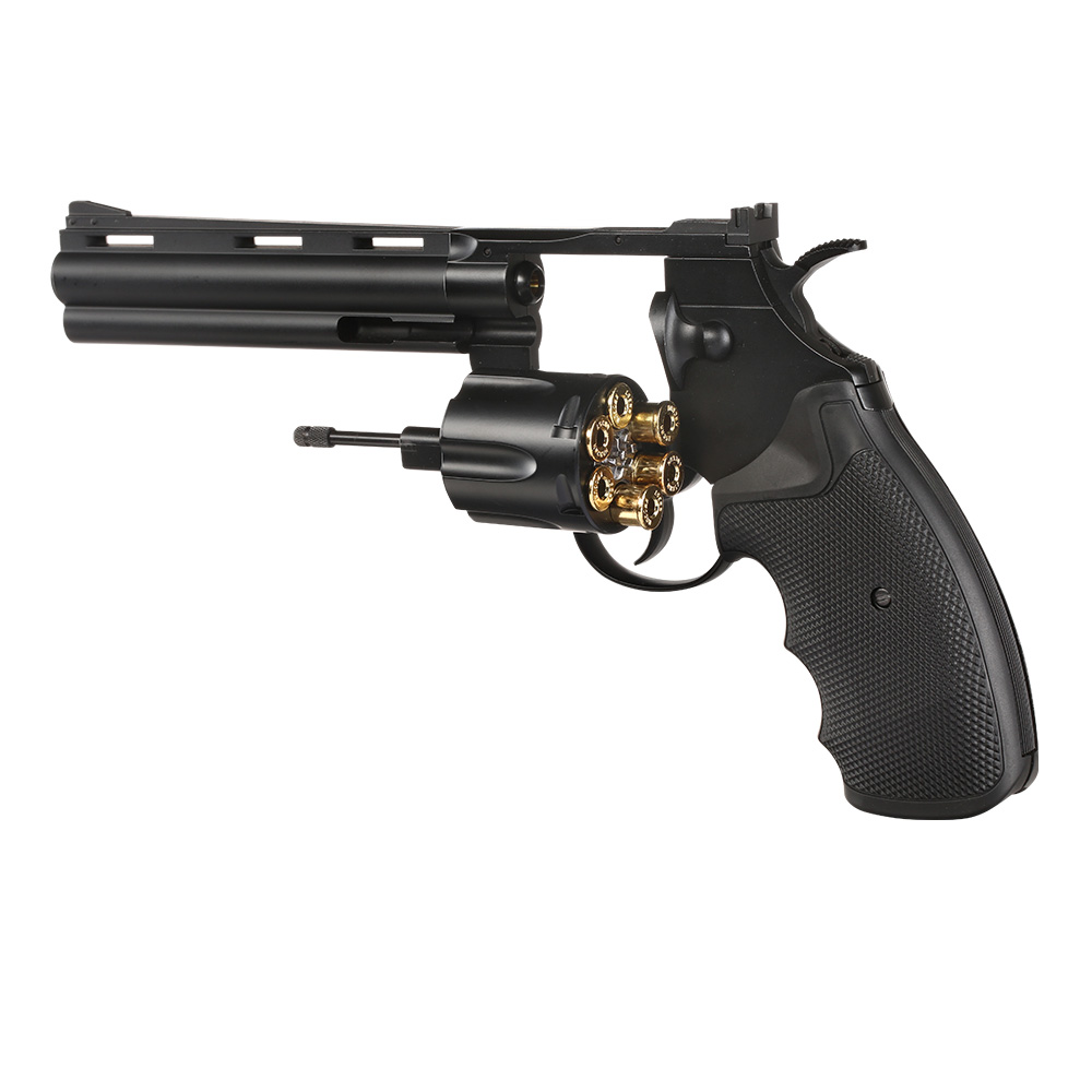 KWC .357 Python 6 Zoll Revolver Vollmetall CO2 6mm BB schwarz Bild 5