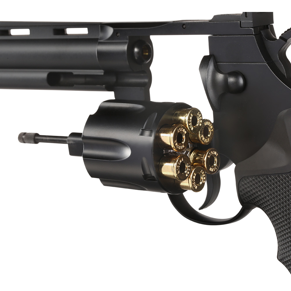 KWC .357 Python 6 Zoll Revolver Vollmetall CO2 6mm BB schwarz Bild 6