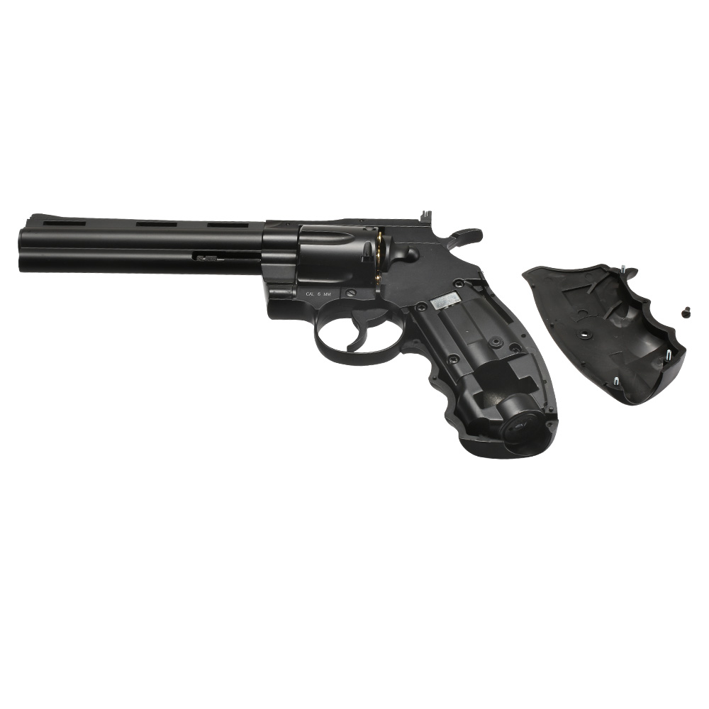 KWC .357 Python 6 Zoll Revolver Vollmetall CO2 6mm BB schwarz Bild 7