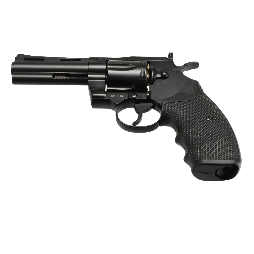 KWC .357 Python 4 Zoll Revolver Vollmetall CO2 6mm BB schwarz Bild 4