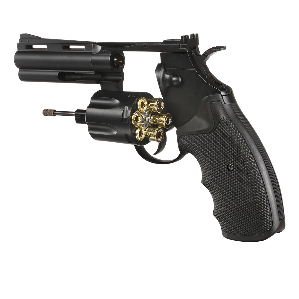 KWC .357 Python 4 Zoll Revolver Vollmetall CO2 6mm BB schwarz Bild 5