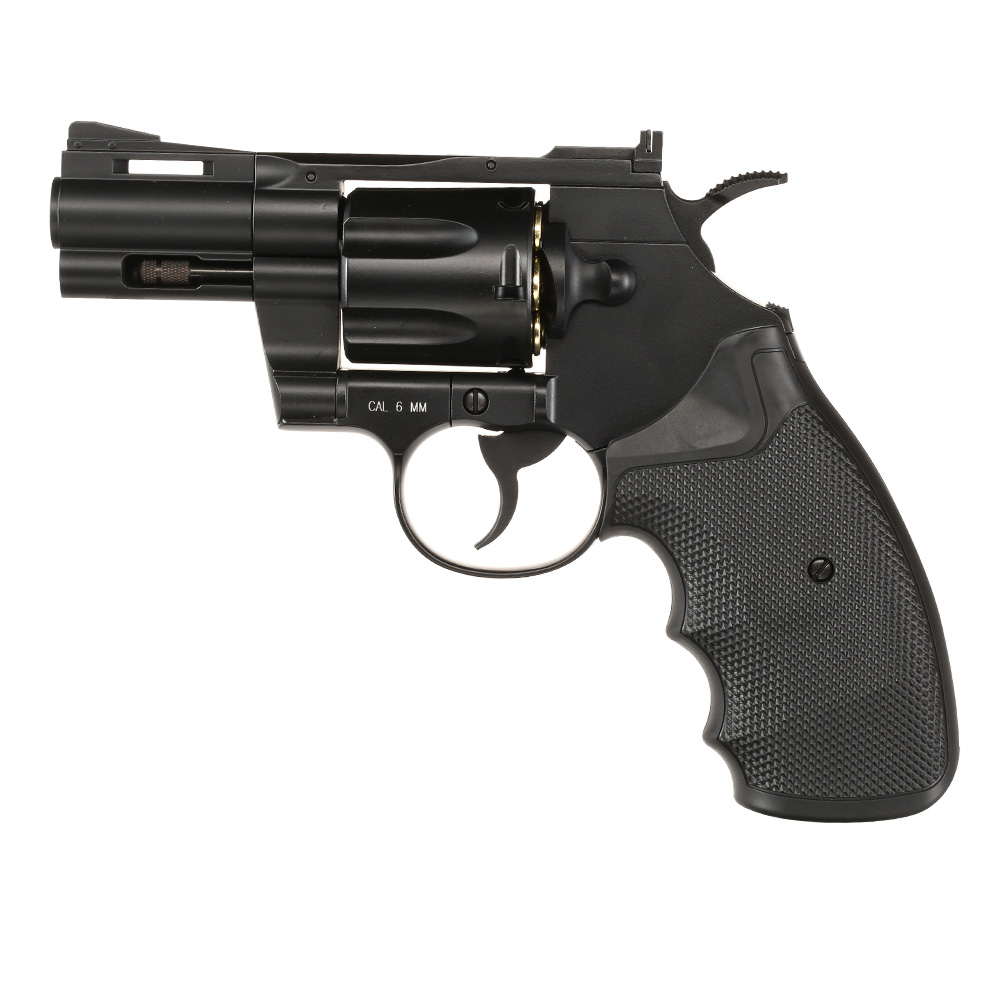 KWC .357 Python 2.5 Zoll Revolver Vollmetall CO2 6mm BB schwarz Bild 1