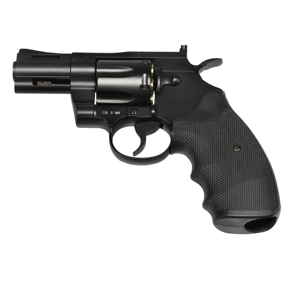KWC .357 Python 2.5 Zoll Revolver Vollmetall CO2 6mm BB schwarz Bild 4