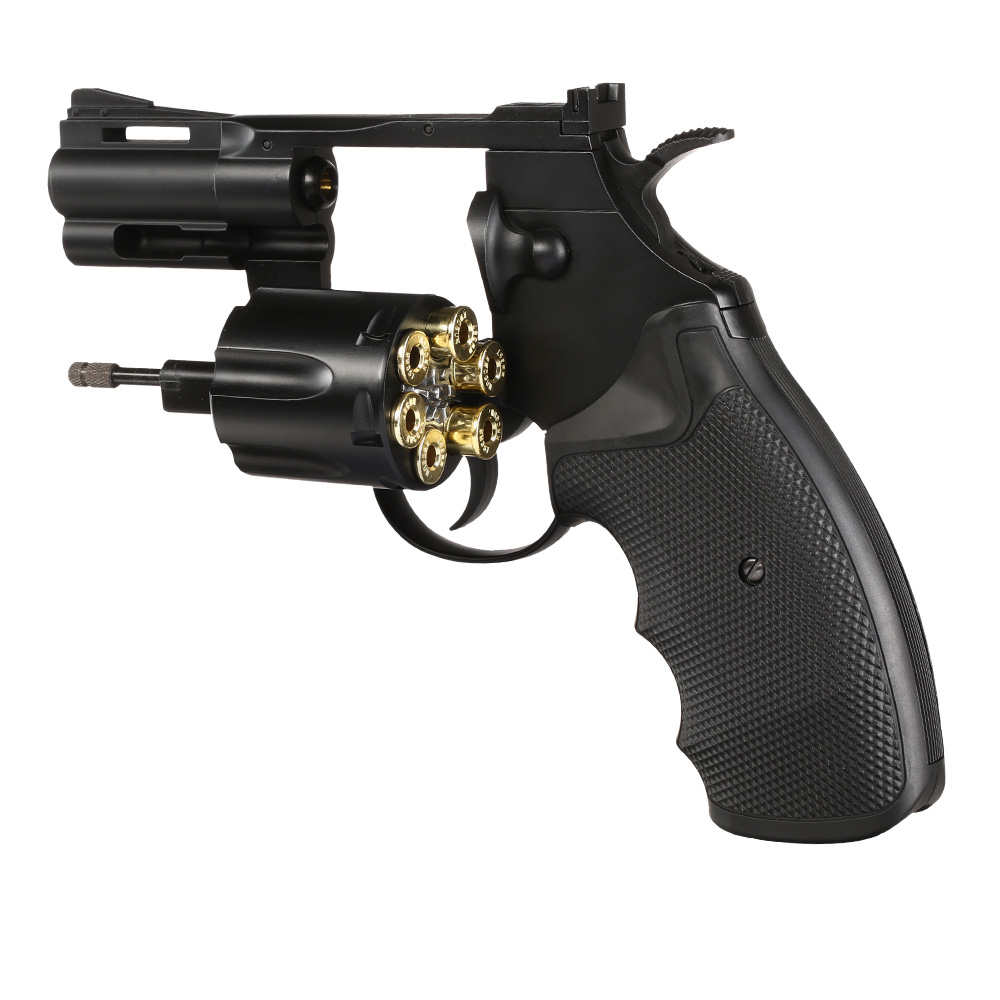 KWC .357 Python 2.5 Zoll Revolver Vollmetall CO2 6mm BB schwarz Bild 5