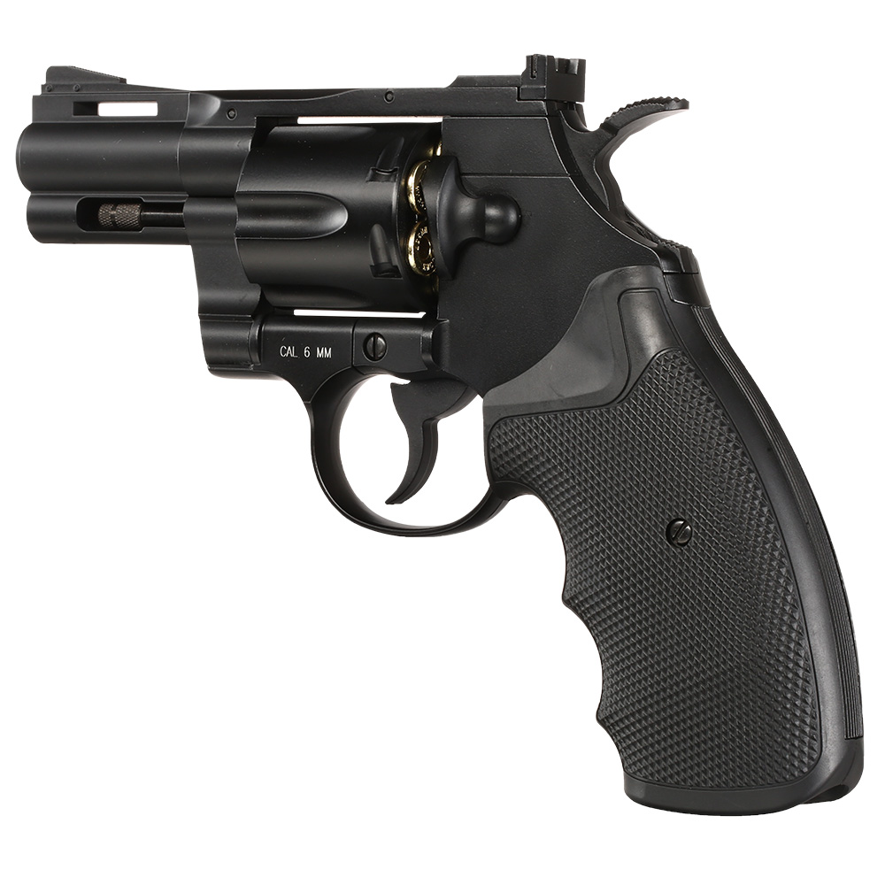 KWC .357 Python 2.5 Zoll Revolver Vollmetall CO2 6mm BB schwarz Bild 8