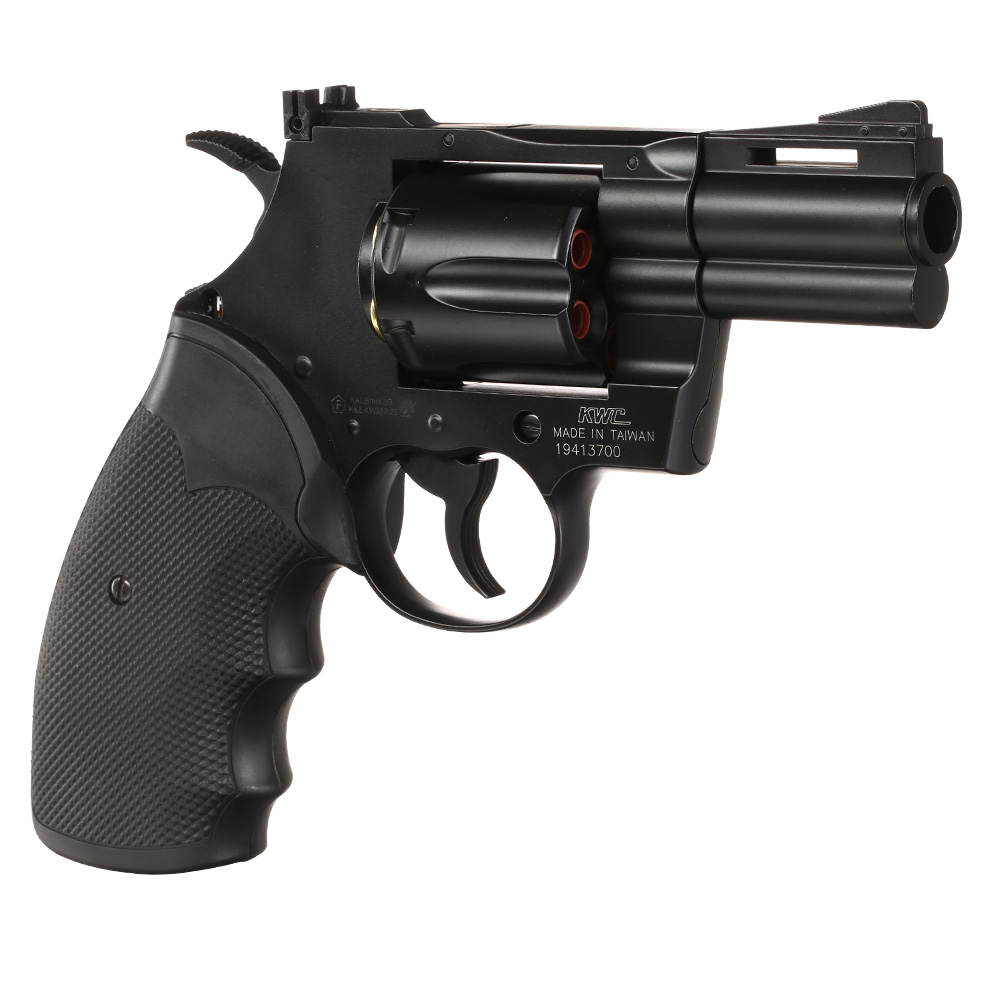 KWC .357 Python 2.5 Zoll Revolver Vollmetall CO2 6mm BB schwarz Bild 9
