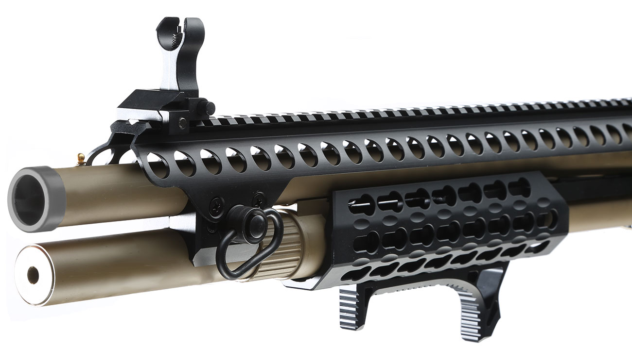 Jag Arms Scattergun SPX Vollmetall Pump Action Gas Shotgun 6mm BB tan Bild 6