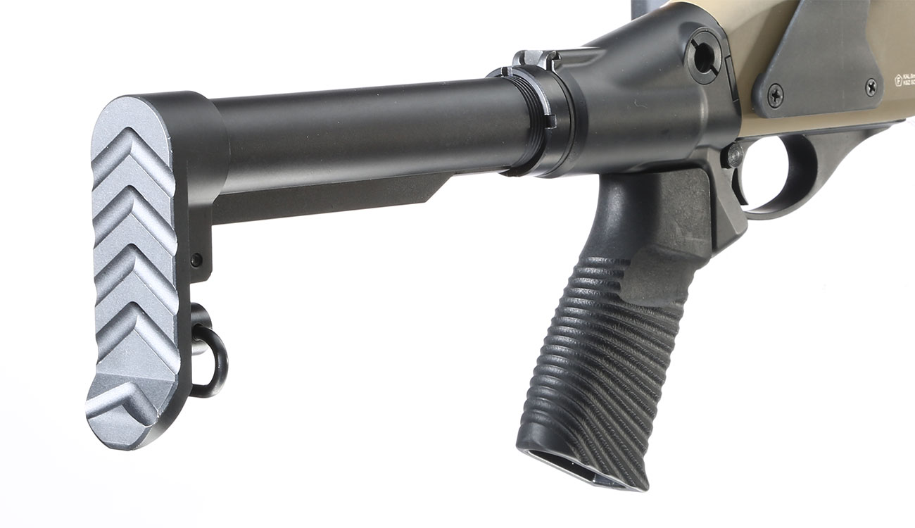 Jag Arms Scattergun SPX Vollmetall Pump Action Gas Shotgun 6mm BB tan Bild 1