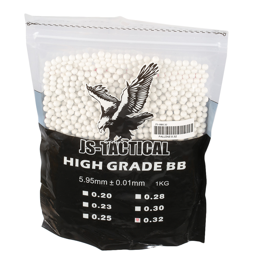JS-Tactical High Grade BBs 0,32g 3.125er Beutel weiss