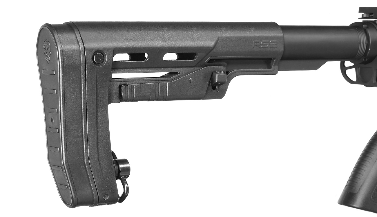 APS M4 13 Zoll M-LOK Spyder ASR-Series Vollmetall eSilver Edge SDU-MosFet 2.0 Vollmetall S-AEG 6mm BB schwarz Bild 9