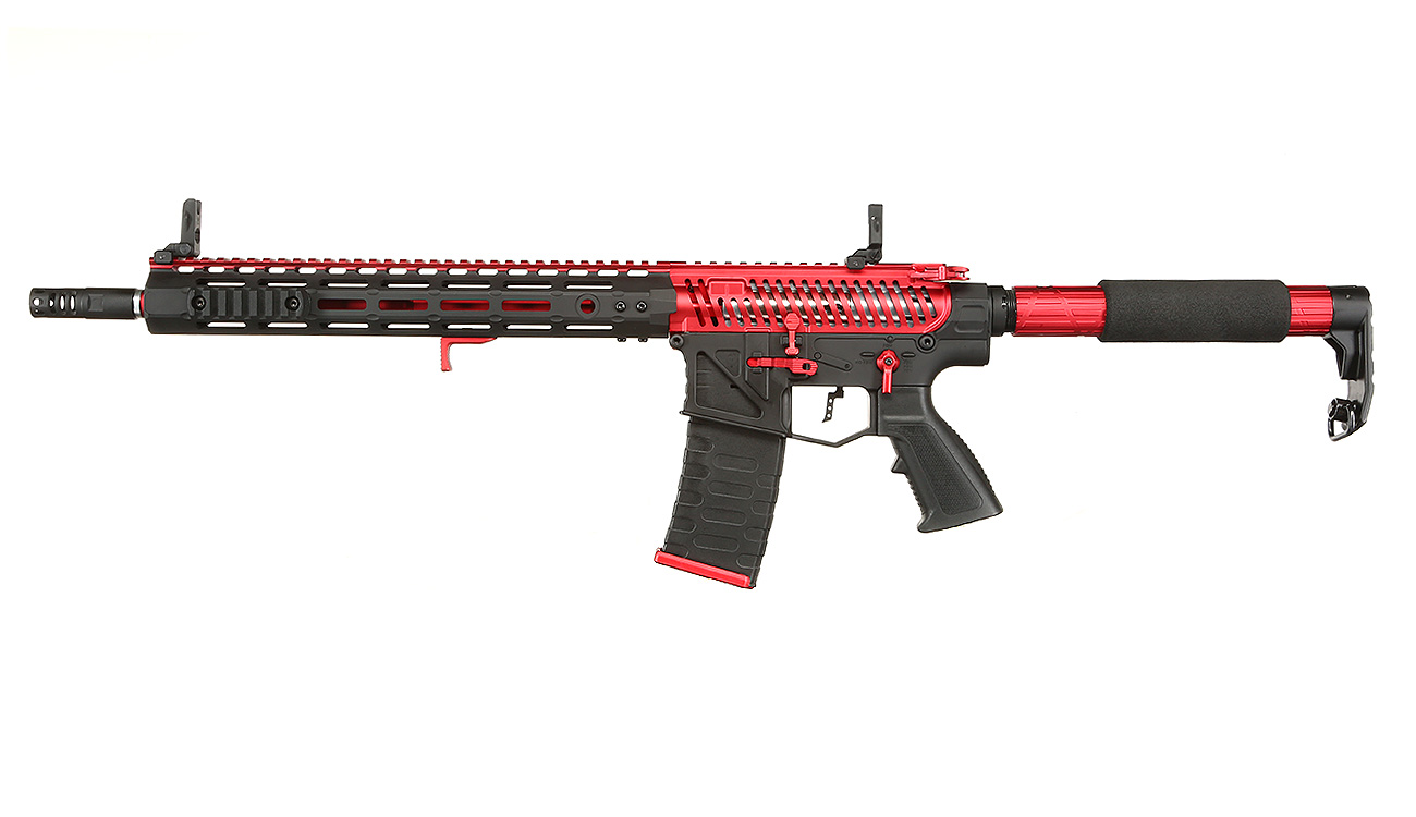 APS Ghost Patrol Phantom Rifle Vollmetall SDU-MosFet 2.0 S-AEG 6mm BB rot Bild 1