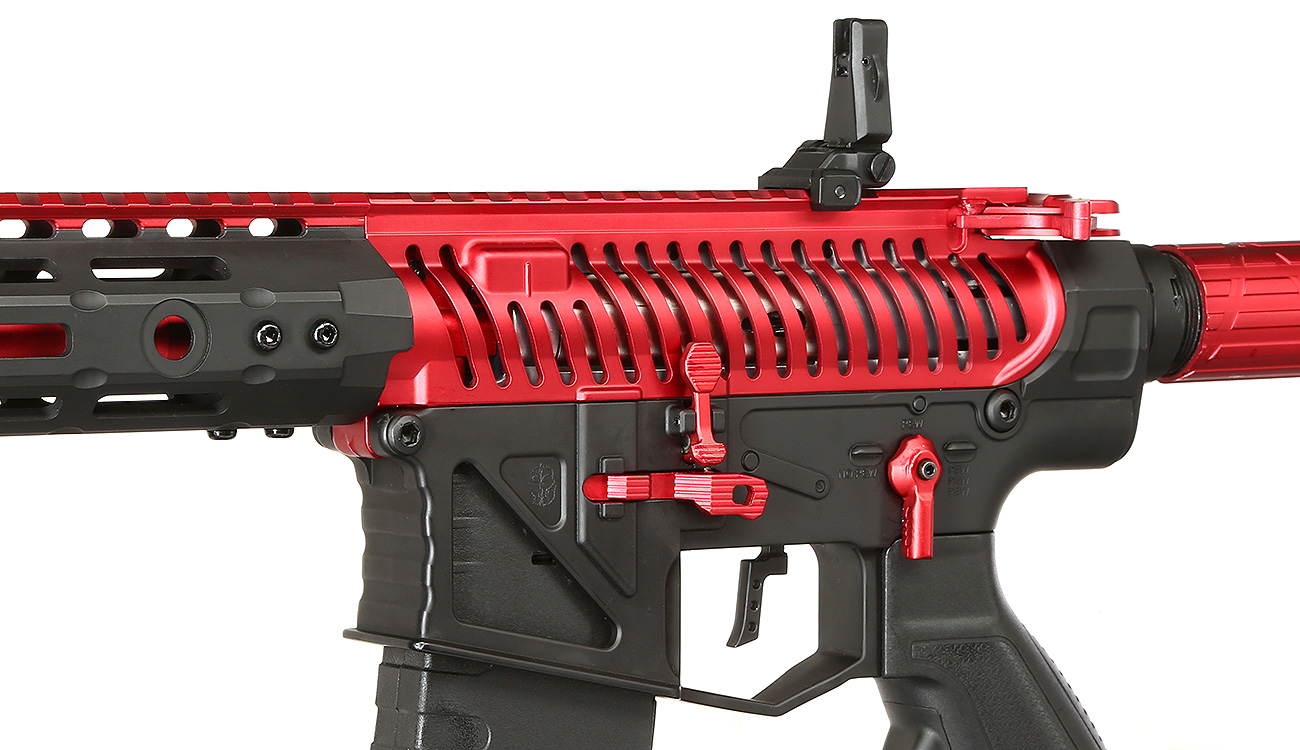 APS Ghost Patrol Phantom Rifle Vollmetall SDU-MosFet 2.0 S-AEG 6mm BB rot Bild 6