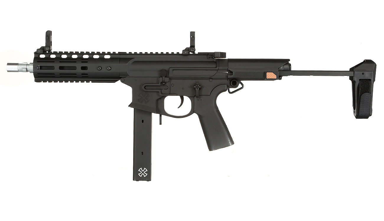 APS / EMG Noveske Space Invader 9mm Gen. 4 eSilver Edge SDU-MosFet 2.0 Vollmetall S-AEG 6mm BB schwarz Bild 1