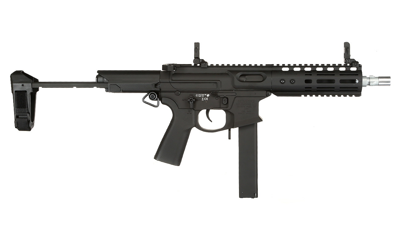 APS / EMG Noveske Space Invader 9mm Gen. 4 eSilver Edge SDU-MosFet 2.0 Vollmetall S-AEG 6mm BB schwarz Bild 2