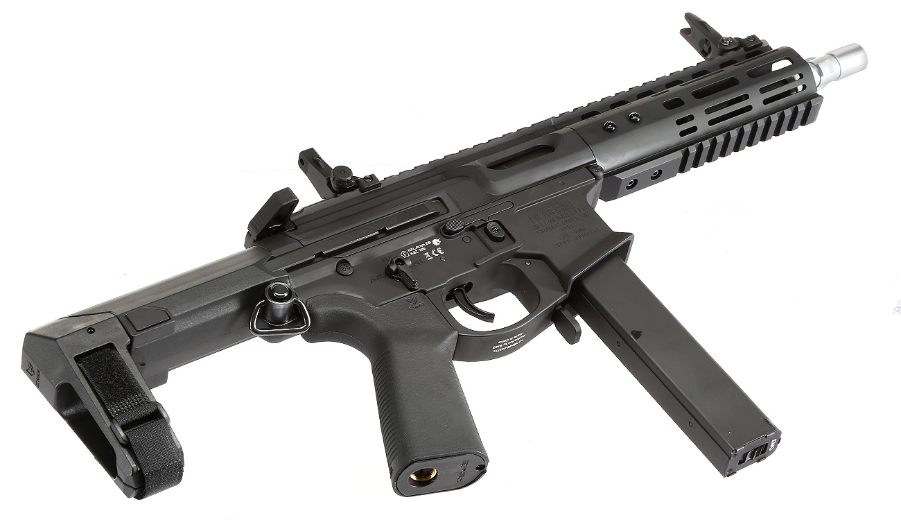 APS / EMG Noveske Space Invader 9mm Gen. 4 eSilver Edge SDU-MosFet 2.0 Vollmetall S-AEG 6mm BB schwarz Bild 4