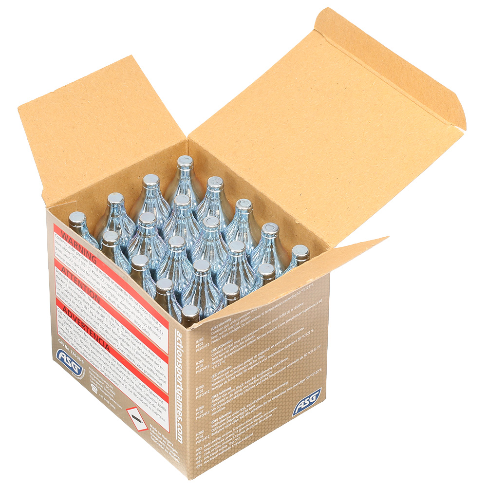 ASG Ultrair CO2 Kapseln 20 Stck je 12g - Vorratspack Bild 1