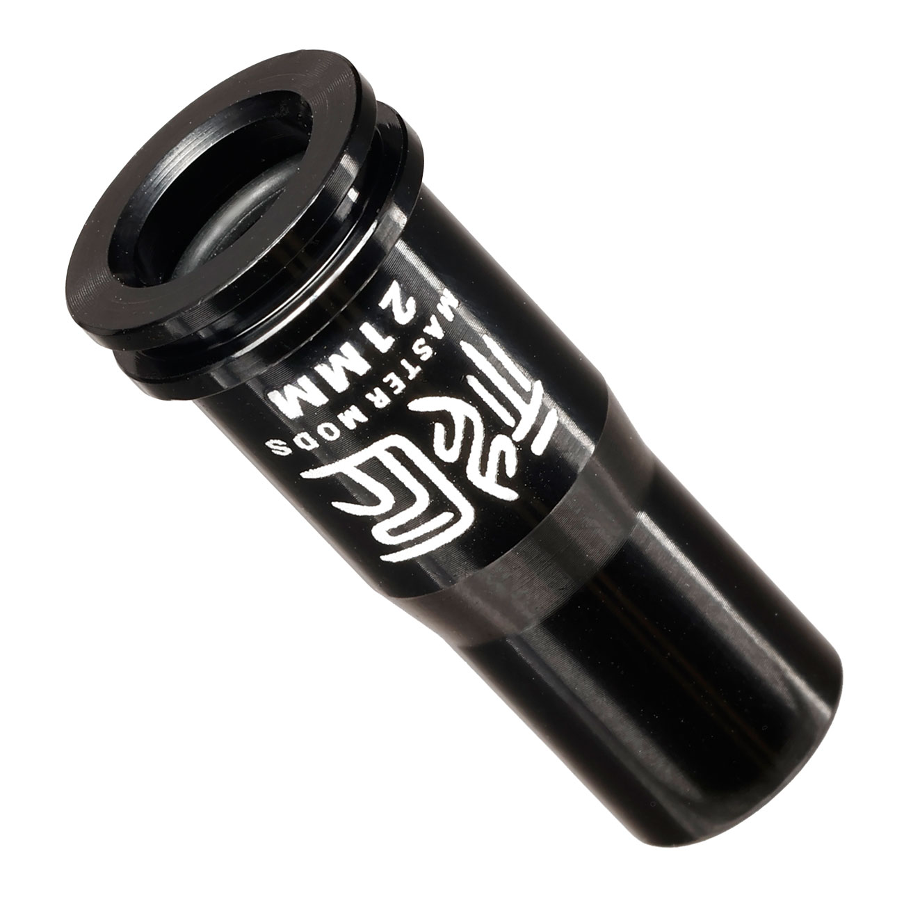 Master Mods 6061 Aluminium CNC Nozzle mit O-Ring 21,2 mm f. M4 / M16 S-AEG Gewehre schwarz Bild 1