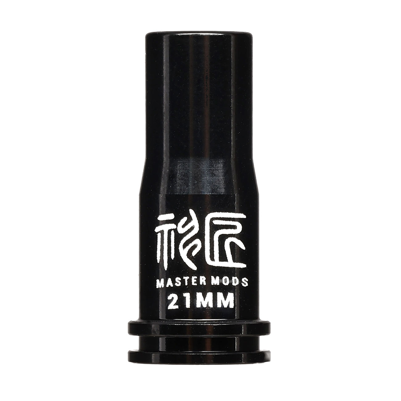 Master Mods 6061 Aluminium CNC Nozzle mit O-Ring 21,2 mm f. M4 / M16 S-AEG Gewehre schwarz Bild 2
