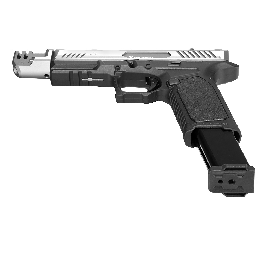 EMG / Strike Industries ARK Compensator mit Metallschlitten GBB 6mm BB 2-Tone grau-silber Bild 5