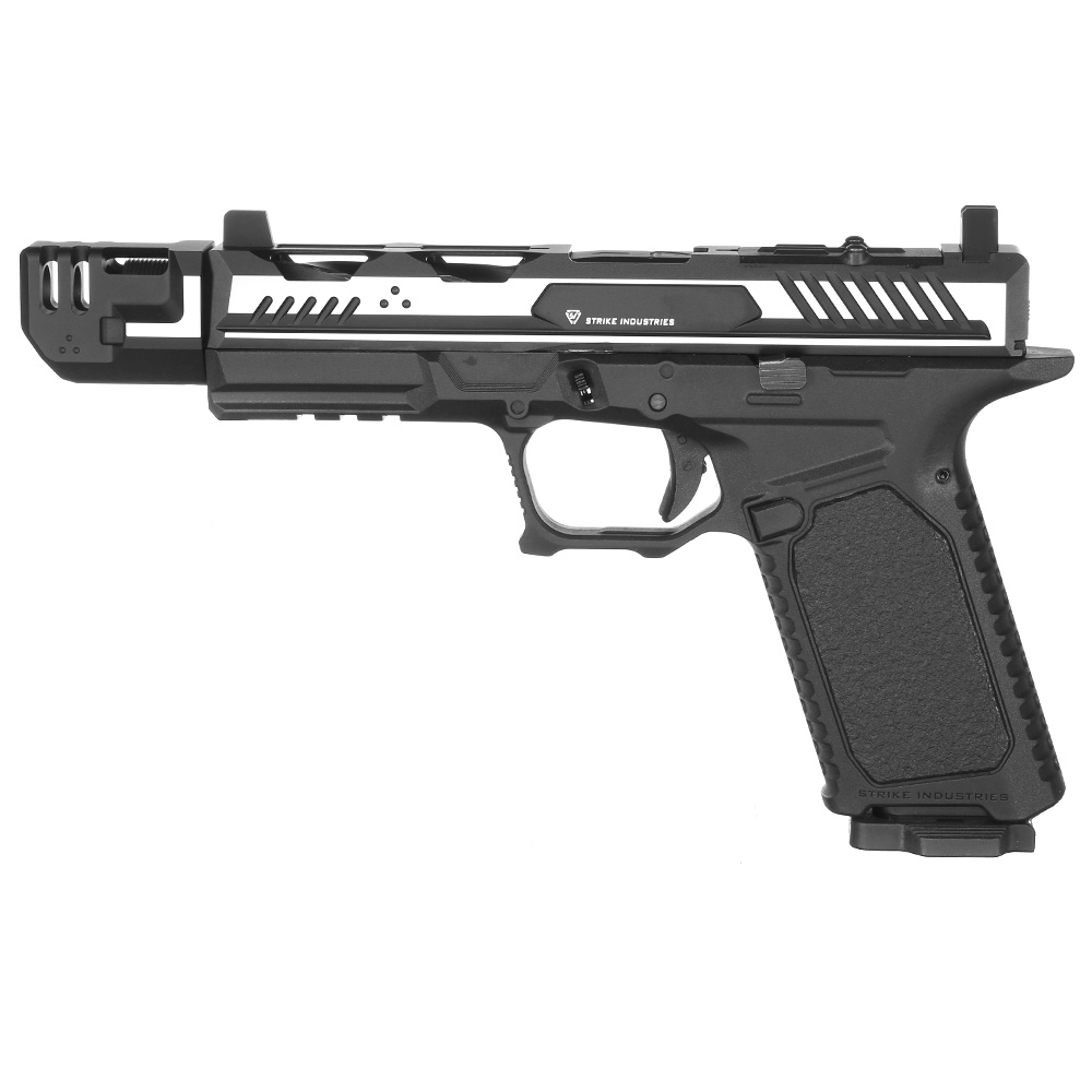 EMG / Strike Industries ARK Compensator mit Metallschlitten GBB 6mm BB 2-Tone schwarz-silber Bild 1