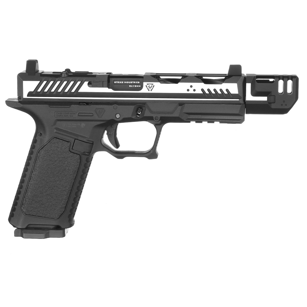 EMG / Strike Industries ARK Compensator mit Metallschlitten GBB 6mm BB 2-Tone schwarz-silber Bild 3