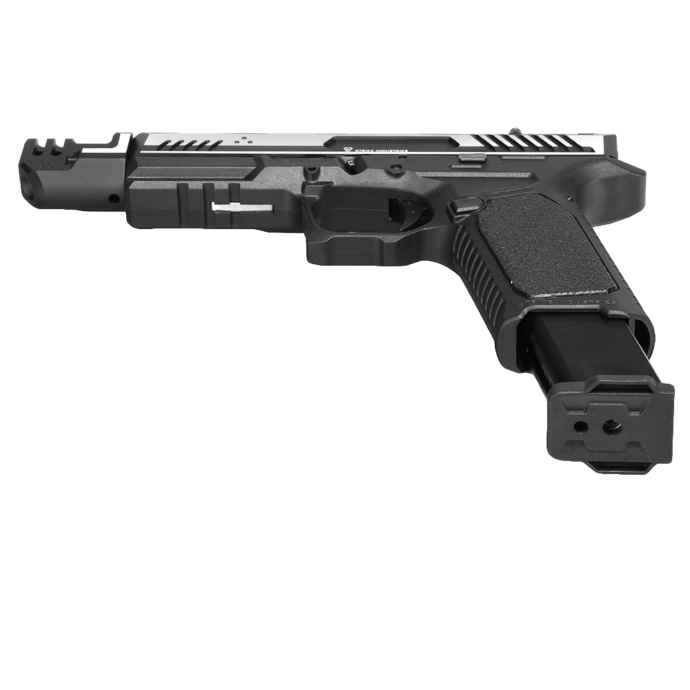 EMG / Strike Industries ARK Compensator mit Metallschlitten GBB 6mm BB 2-Tone schwarz-silber Bild 5