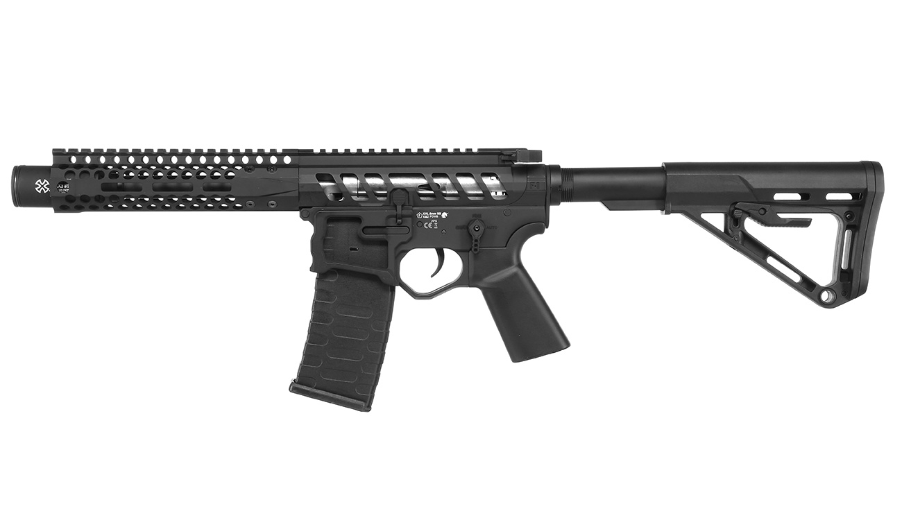 APS / EMG F-1 Firearms UDR-15 3G PDW eSilver Edge SDU-MosFet 2.0 Vollmetall S-AEG 6mm BB schwarz Bild 1