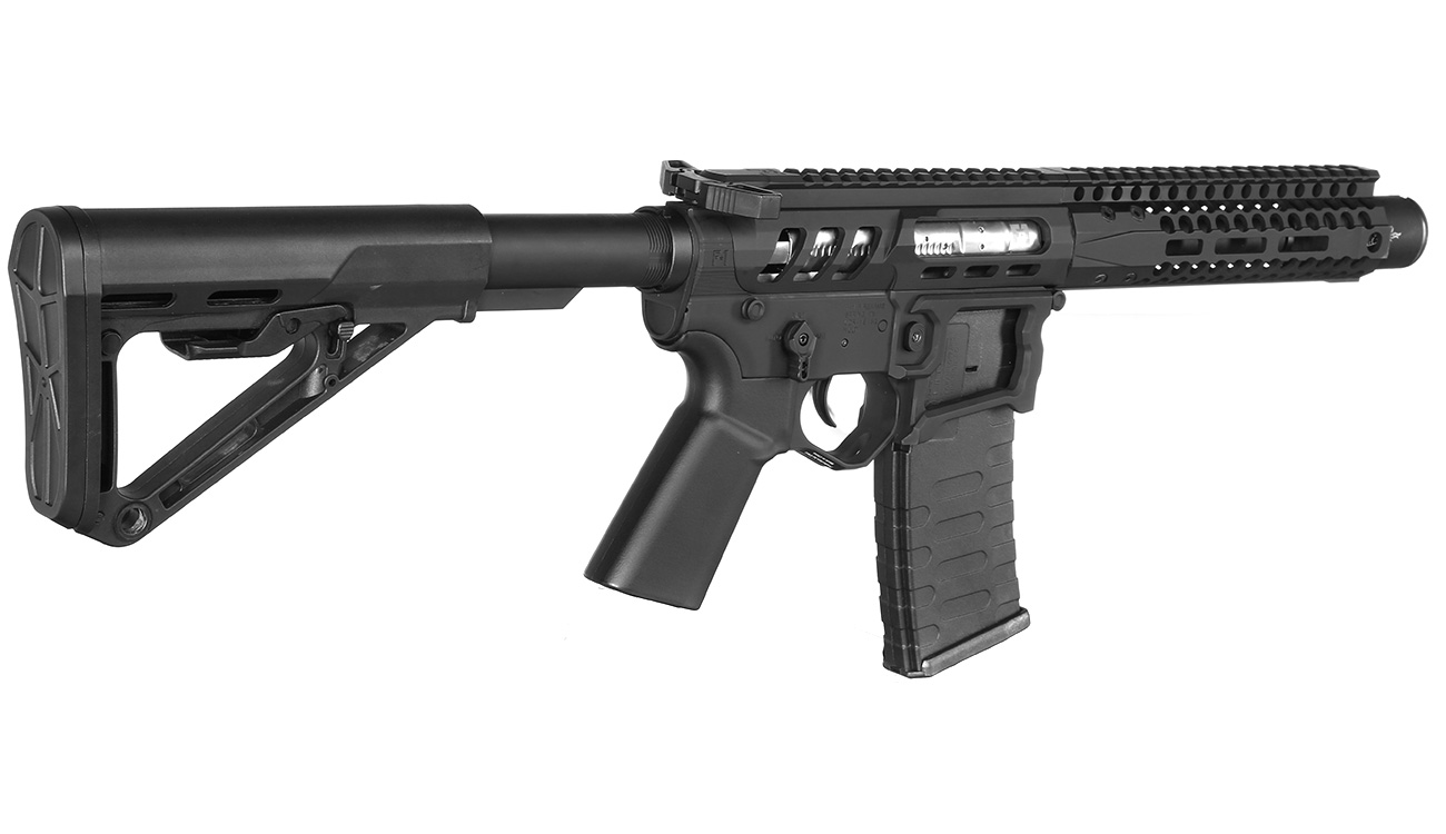 APS / EMG F-1 Firearms UDR-15 3G PDW eSilver Edge SDU-MosFet 2.0 Vollmetall S-AEG 6mm BB schwarz Bild 3