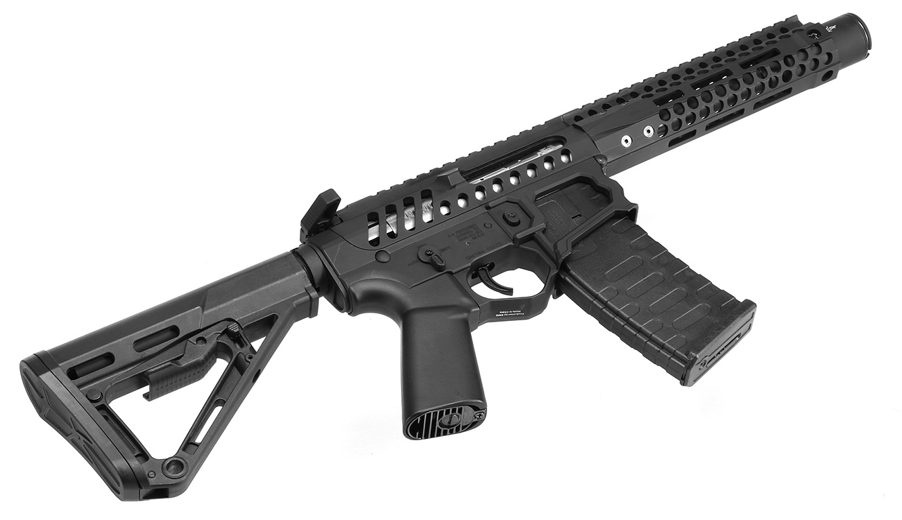 APS / EMG F-1 Firearms BDR-15 3G PDW eSilver Edge SDU-MosFet 2.0 Vollmetall S-AEG 6mm BB schwarz Bild 4