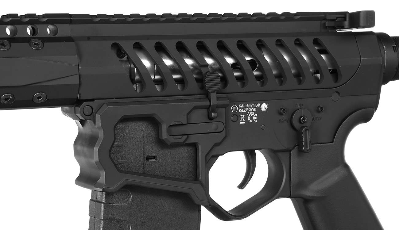 APS / EMG F-1 Firearms BDR-15 3G PDW eSilver Edge SDU-MosFet 2.0 Vollmetall S-AEG 6mm BB schwarz Bild 7