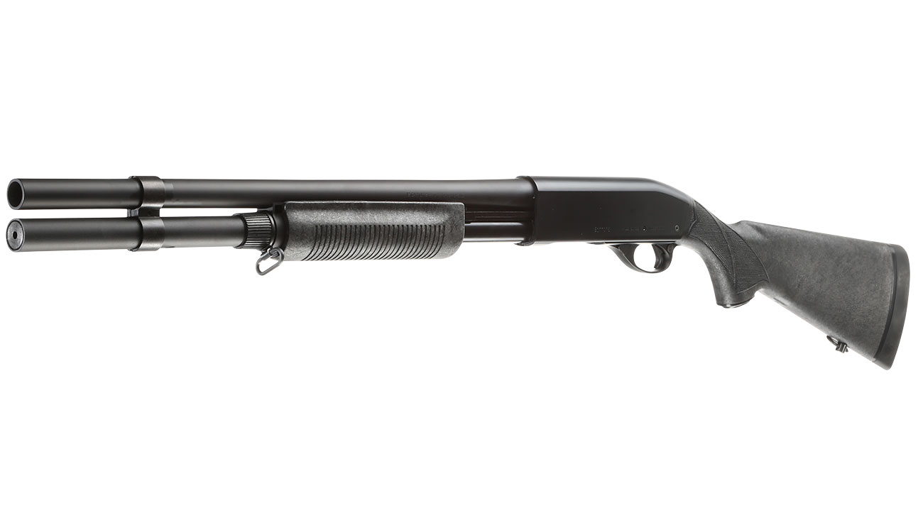 Maruzen M870 Extension Custom Pump Action Gas Shotgun mit Hlsenauswurf 6mm BB schwarz