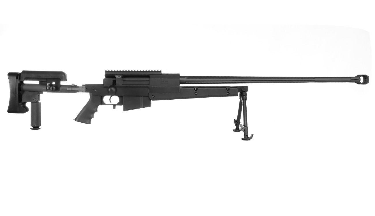 Cybergun / S&T PGM Mini-Hecate .338 Vollmetall Gas Bolt Action Snipergewehr 6mm BB schwarz Bild 2
