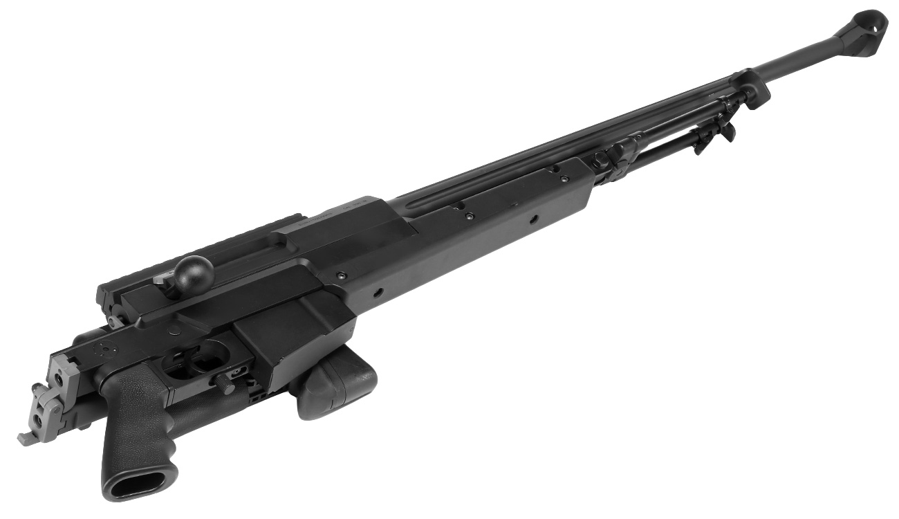 Cybergun / S&T PGM Mini-Hecate .338 Vollmetall Gas Bolt Action Snipergewehr 6mm BB schwarz Bild 5