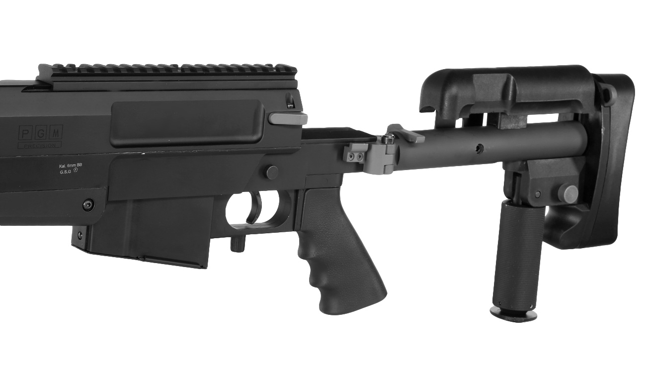 Cybergun / S&T PGM Mini-Hecate .338 Vollmetall Gas Bolt Action Snipergewehr 6mm BB schwarz Bild 7