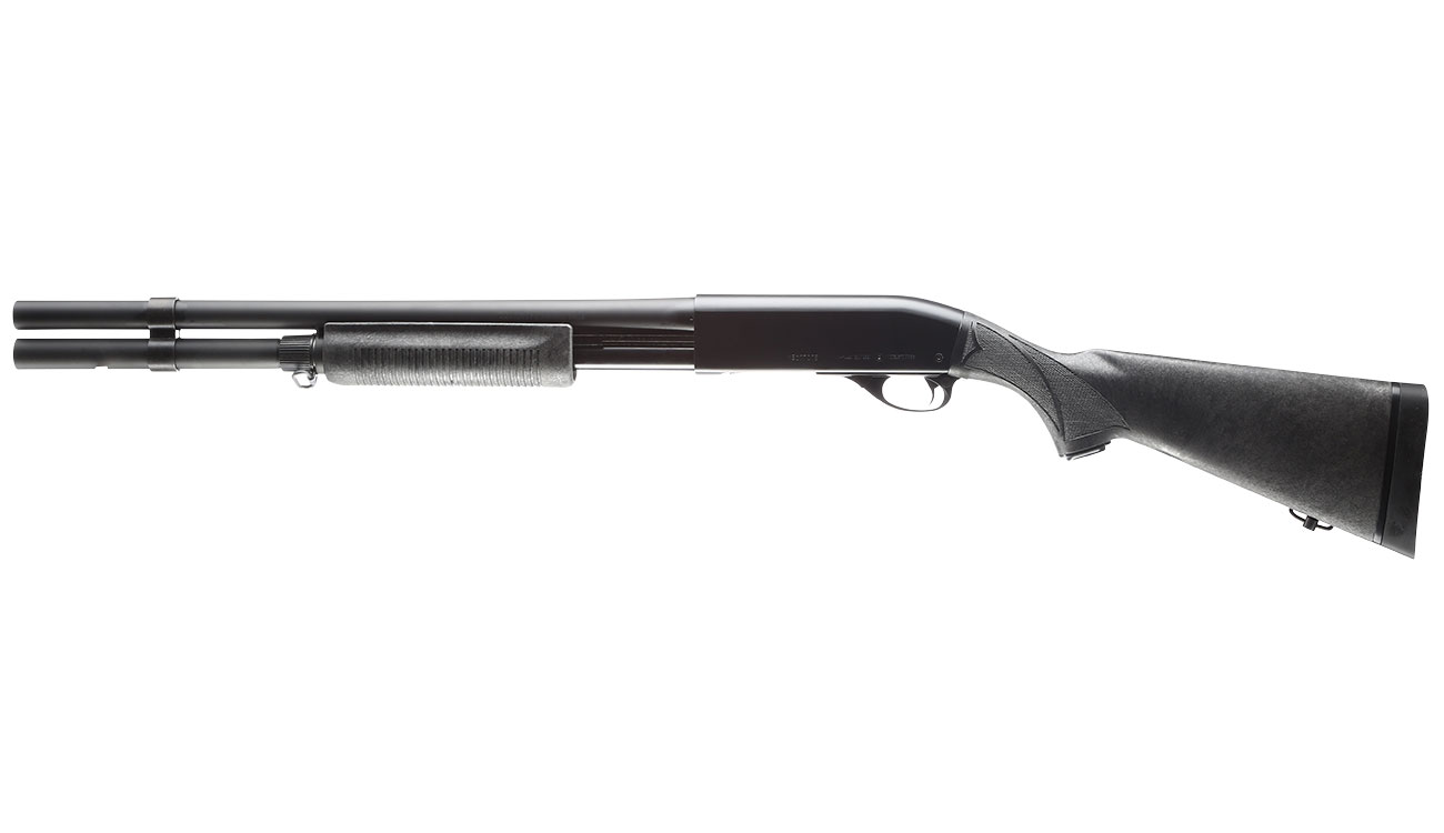 Maruzen M870 Extension Custom Pump Action Gas Shotgun mit Hlsenauswurf 6mm BB schwarz Bild 1