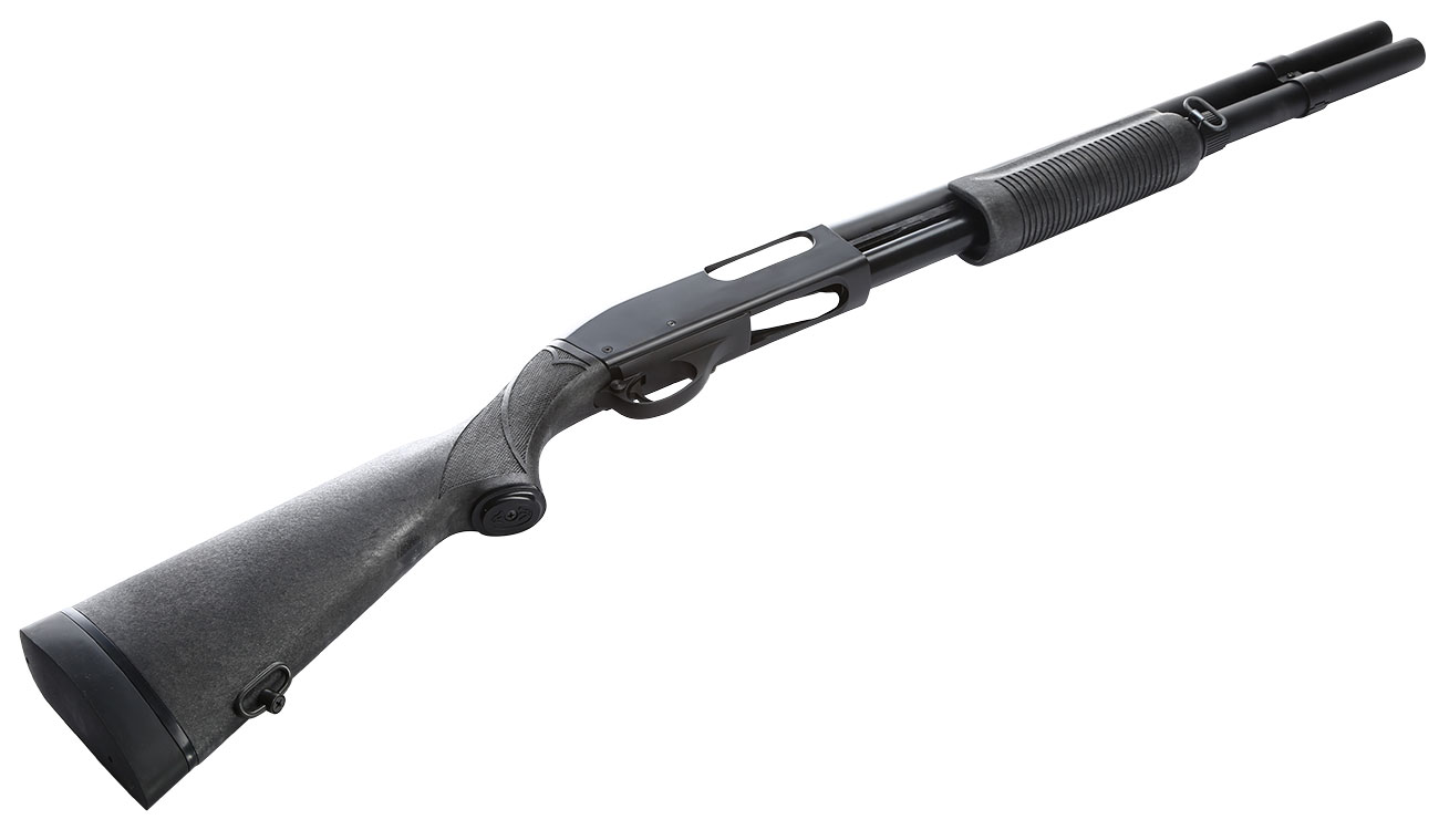 Maruzen M870 Extension Custom Pump Action Gas Shotgun mit Hlsenauswurf 6mm BB schwarz Bild 4