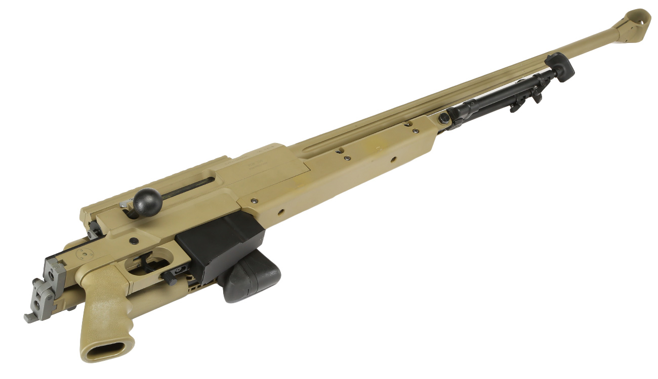 Cybergun / S&T PGM Mini-Hecate .338 Vollmetall Gas Bolt Action Snipergewehr 6mm BB Tan Bild 5