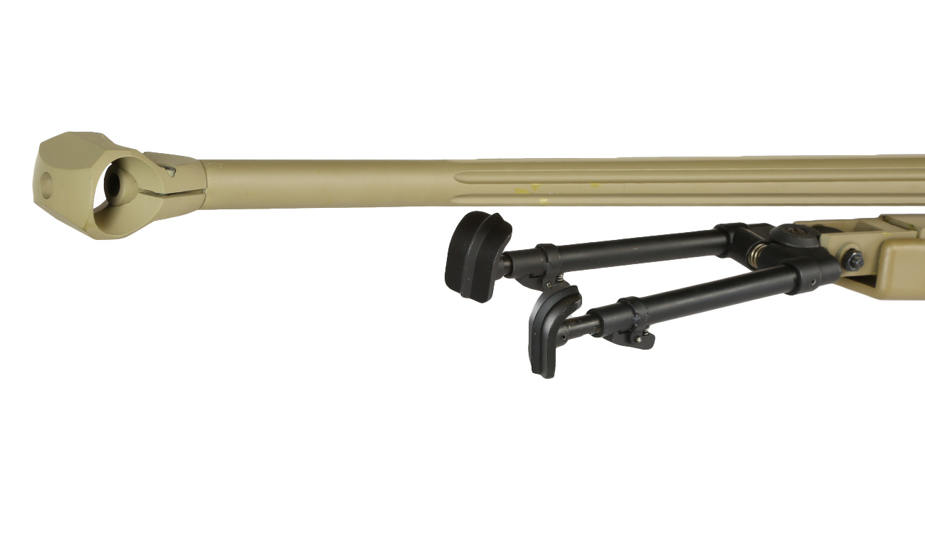 Cybergun / S&T PGM Mini-Hecate .338 Vollmetall Gas Bolt Action Snipergewehr 6mm BB Tan Bild 6