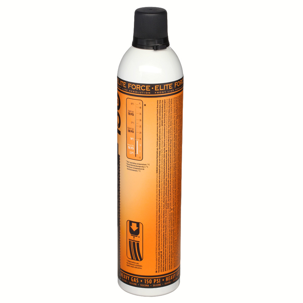 Elite Force 150 PSI Maintenance Heavy Gas mit Silikonanteil orange 600ml Bild 2