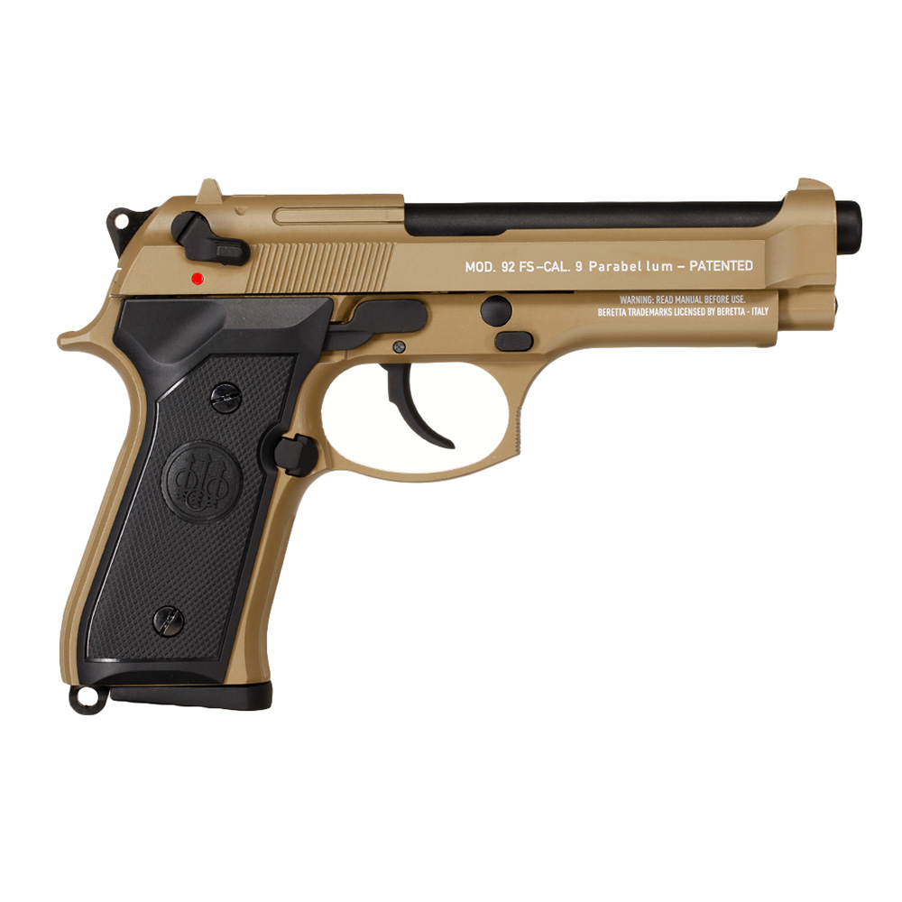 SRC Beretta Mod. 92 Vollmetall GBB 6mm BB Desert Tan Bild 3