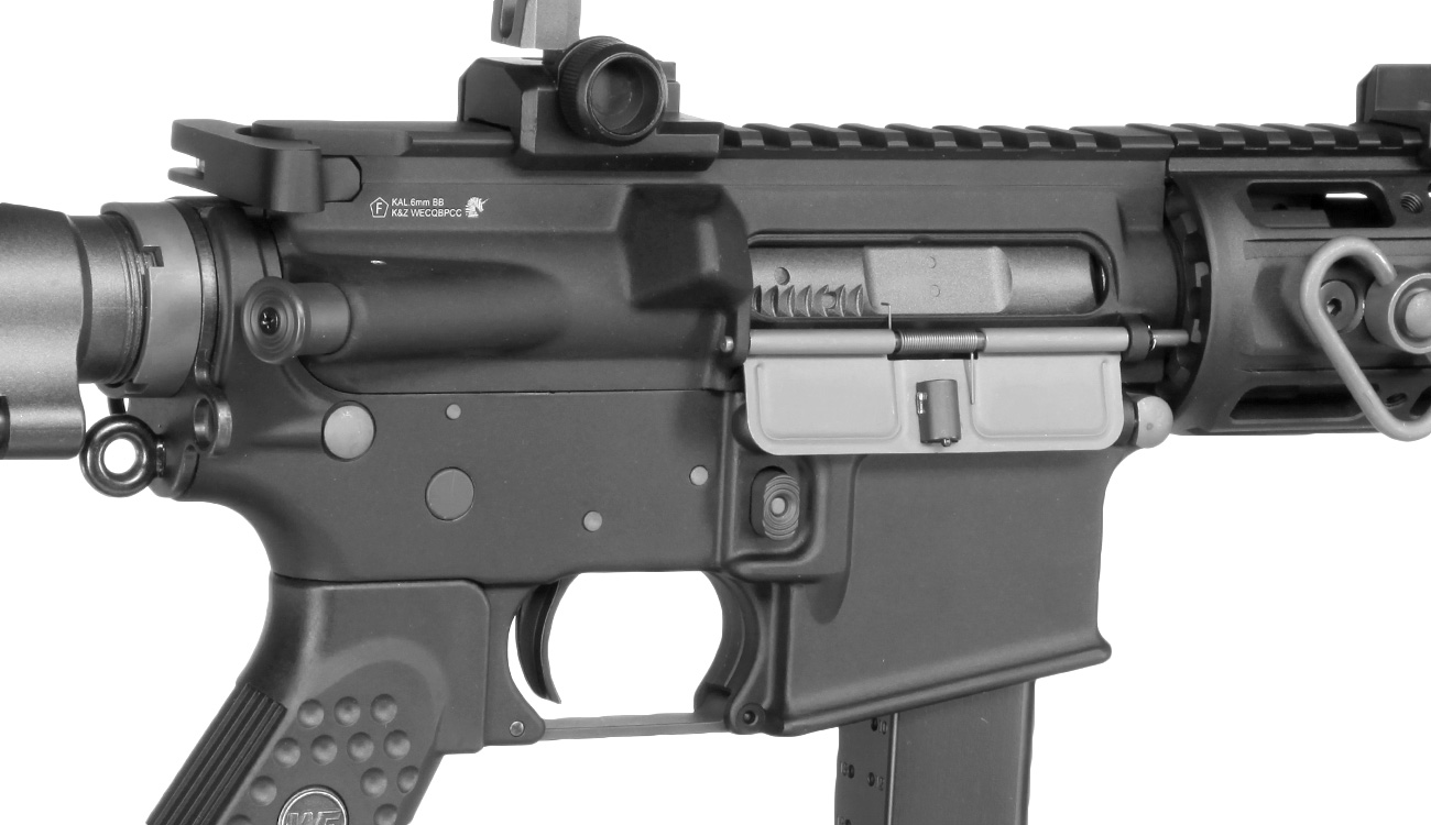 Wei-ETech M4 R5C SMG PCC Vollmetall AWSS OB GBB 6mm BB schwarz Bild 8