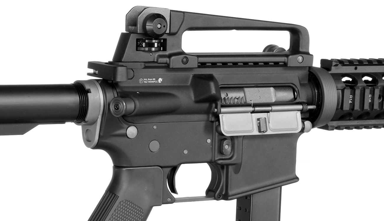 Wei-ETech M4A1 RIS PCC Carbine Vollmetall AWSS OB GBB 6mm BB schwarz Bild 8